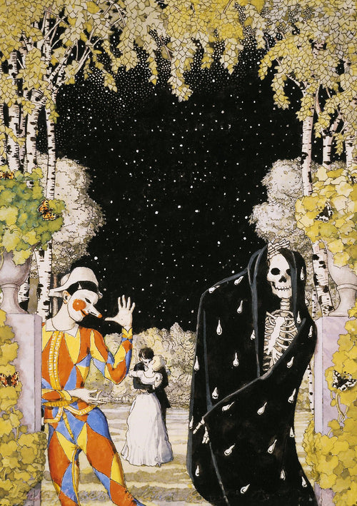 Harlequin and Death | Konstantin Somov | 1907