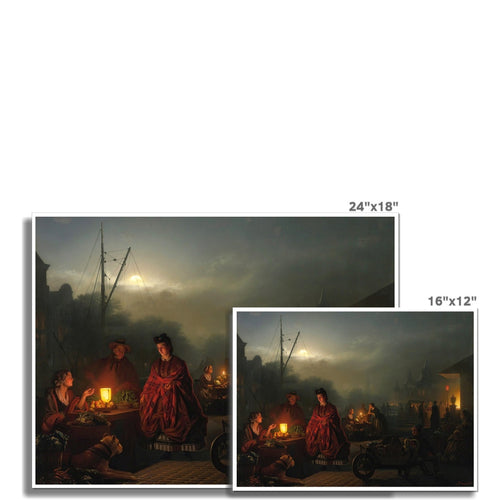 The Night Market | Petrus van Schendel | 19th Century