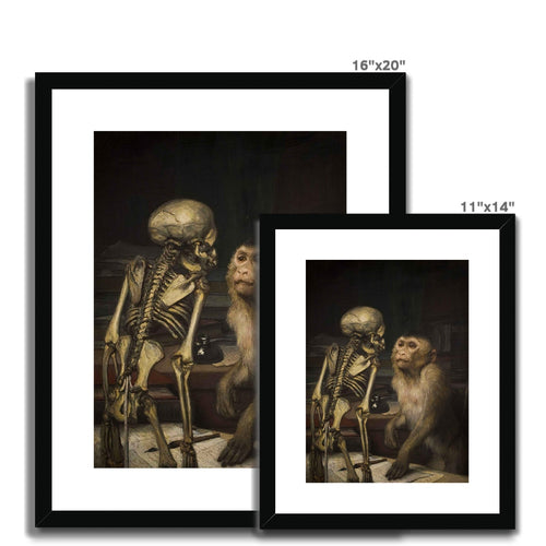 Monkey Before Skeleton | Gabriel von Max | 19th Century