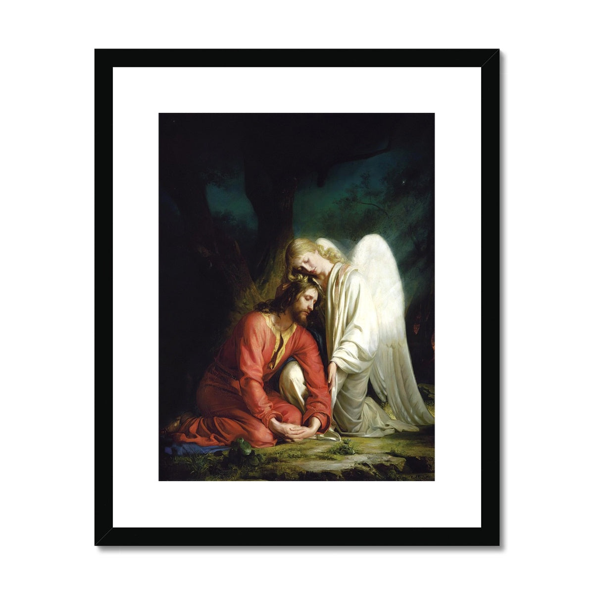 Christ at Gethsemane by Carl Bloch | Buy Framed Prints Online – Dark ...