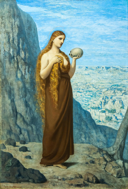 Mary Magdalene in the Desert | Pierre Puvis de Chavannes | 1870