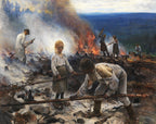 Under the Yoke (Burning the Brushwood) | Eero Järnefelt | 1893