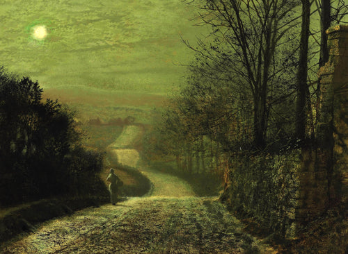 Country Lane by Moonlight | John Atkinson Grimshaw | 1875