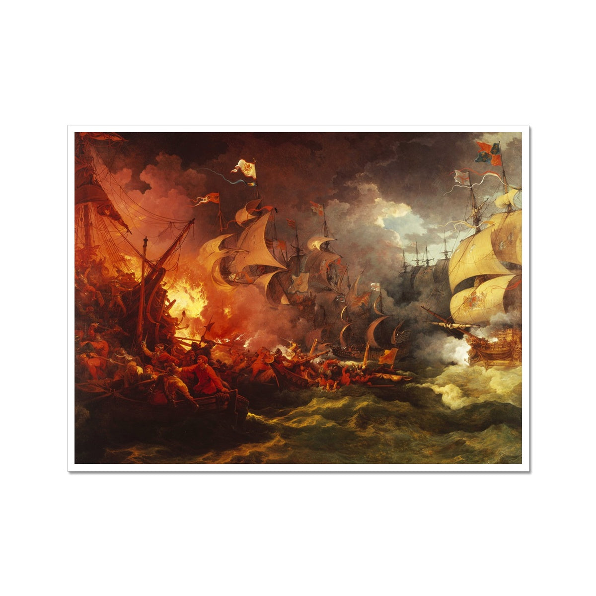 Defeat of The Spanish Armada by Philip James de Loutherbourg Buy